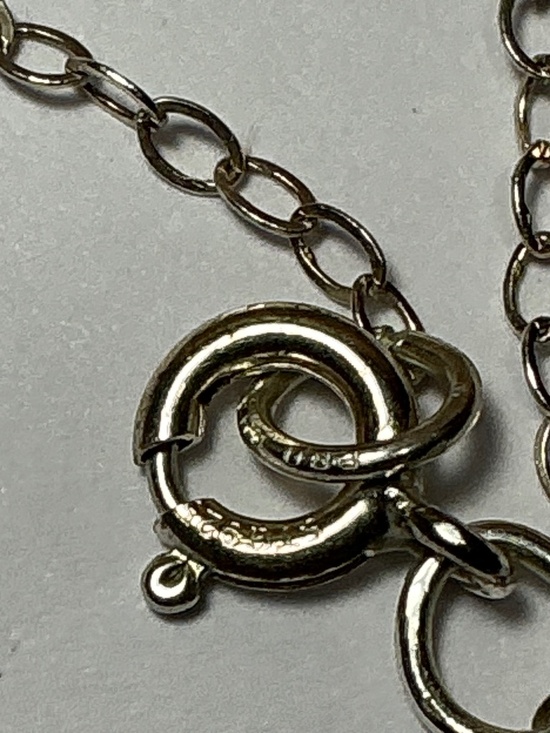 Sterling Silver Chain with Dream Catcher Pendant Necklace. 20” long - Picture 4 of 5